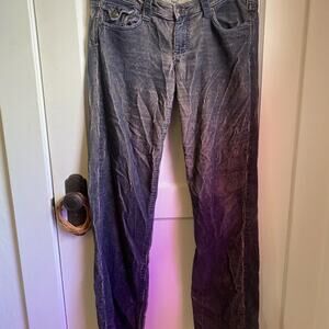 STS Blue Low Rise Flare Corduroy Pants Y2K Size 29